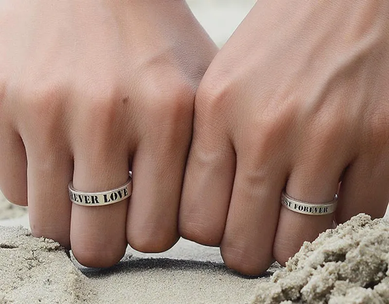 Bridesmaid Gifts Personalized Ring Name Ring Custom Messsage Ring Unisex Ring