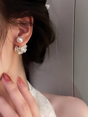Chicmy-Original Zircon Beads Flower Earrings