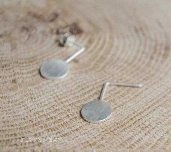 Circle graphic pendants earrings N°10