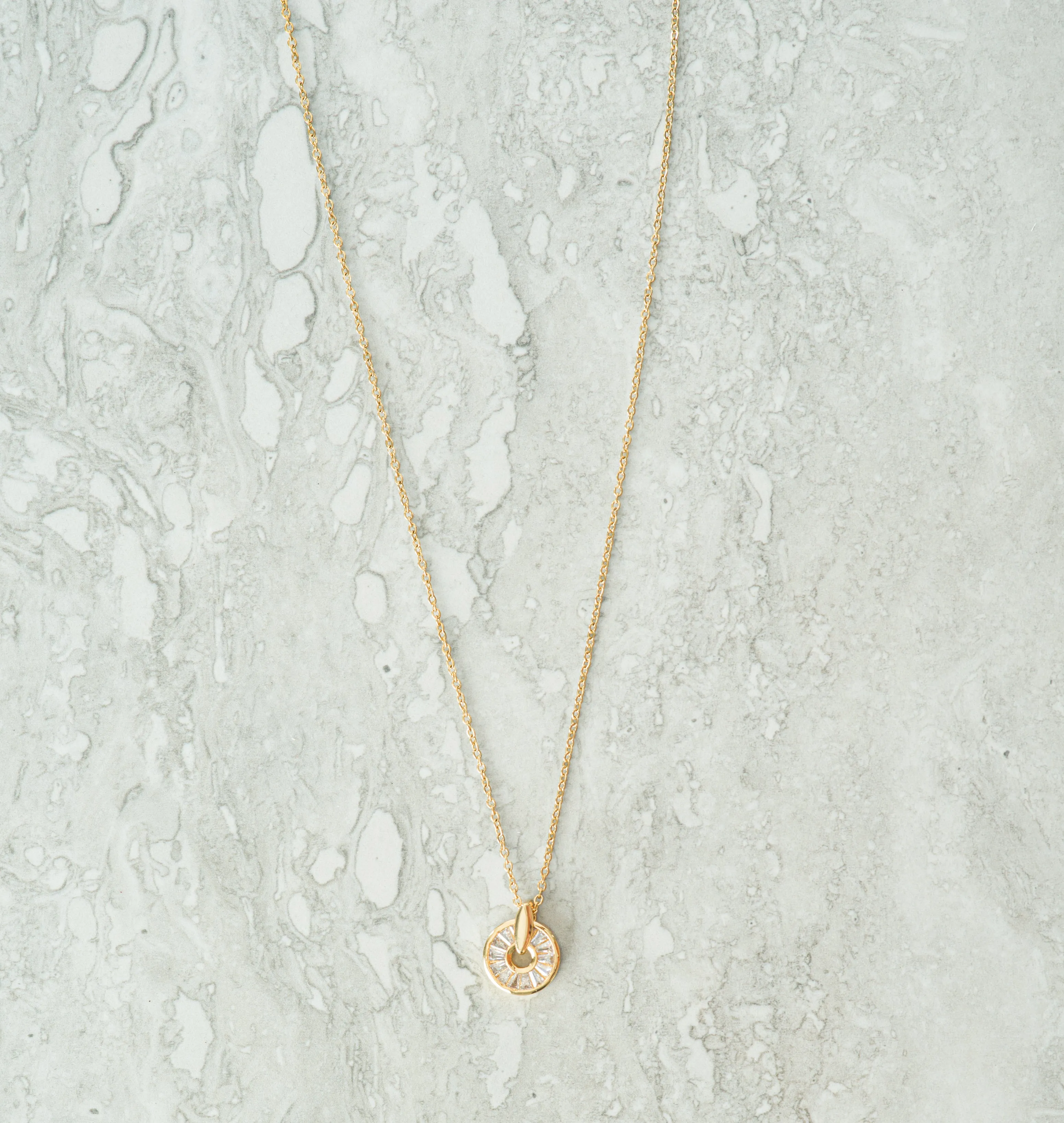 circle of love gold necklace
