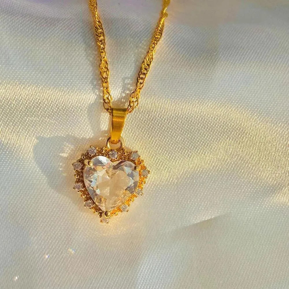 Classic Gold Colour Multilayered Necklace for Women Girls -  Vintage Geometric Pendant Necklaces Choker Jewellery