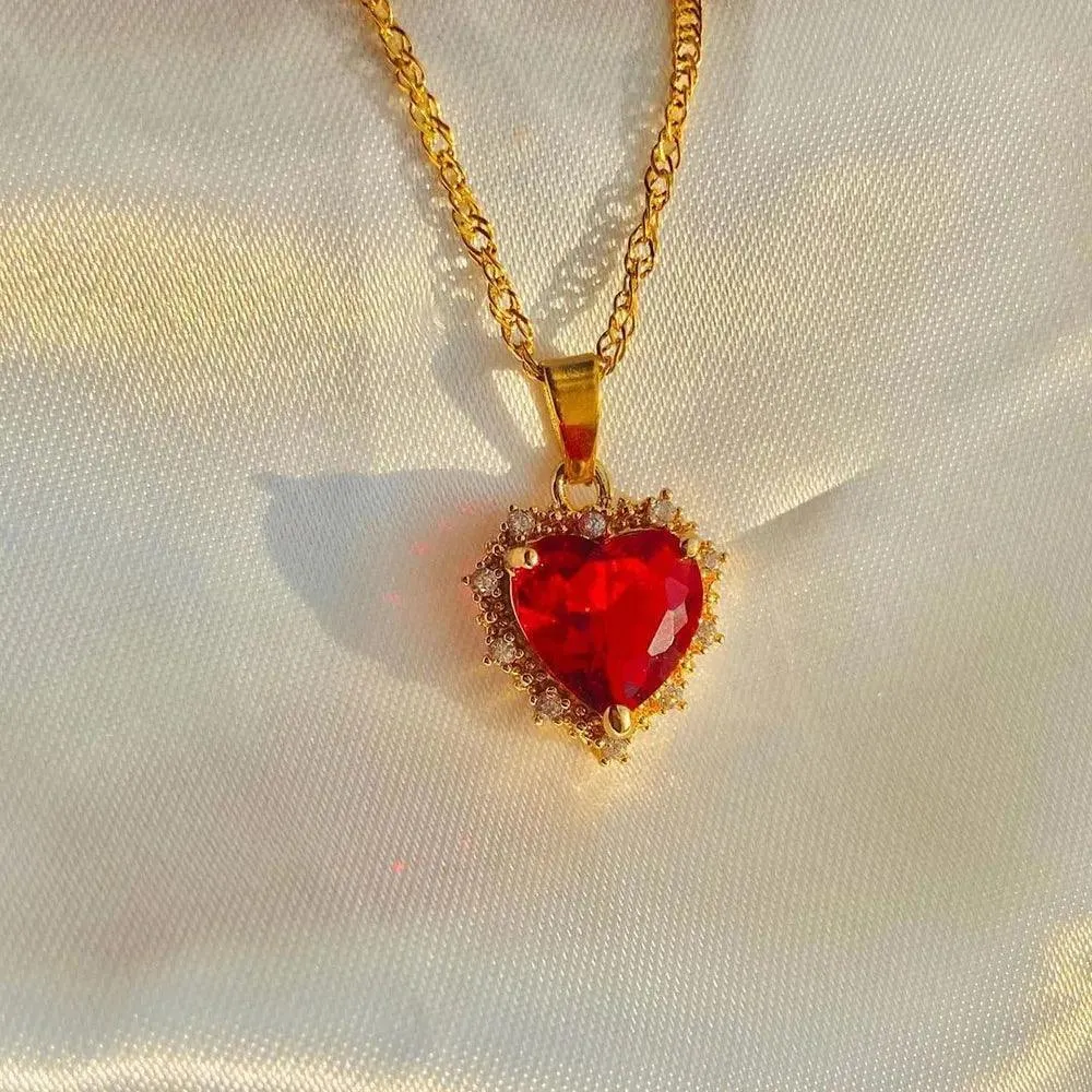Classic Gold Colour Multilayered Necklace for Women Girls -  Vintage Geometric Pendant Necklaces Choker Jewellery