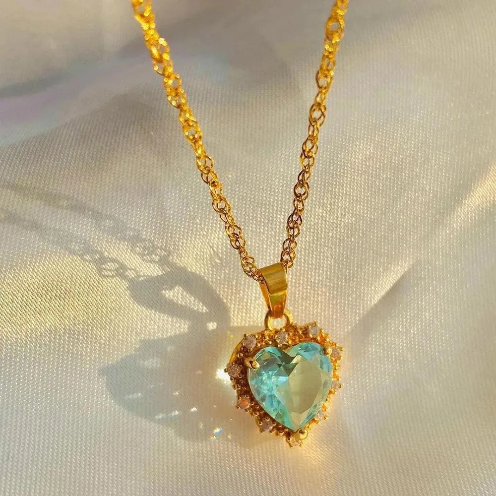 Classic Gold Colour Multilayered Necklace for Women Girls -  Vintage Geometric Pendant Necklaces Choker Jewellery