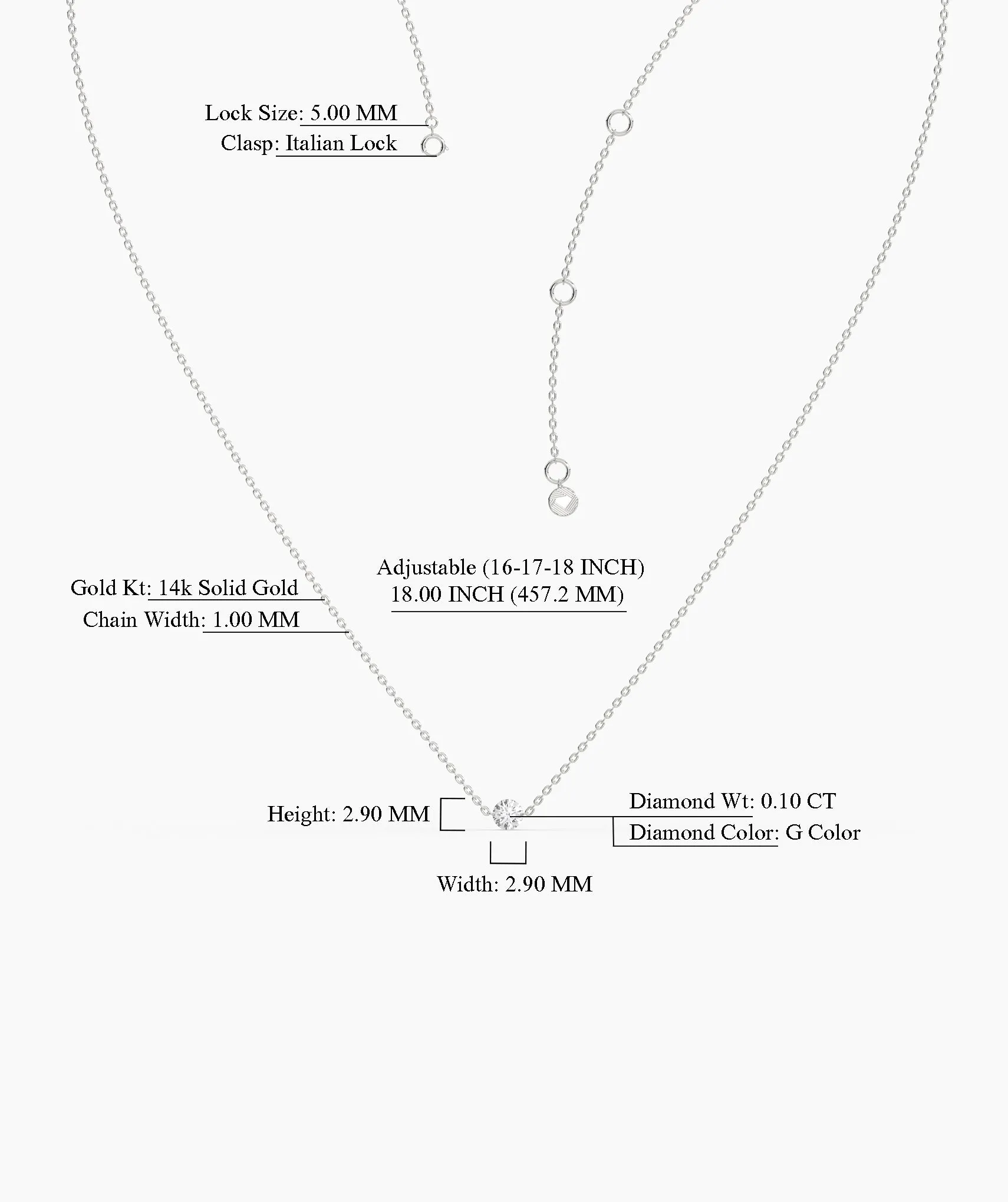 Classic Round-Cut Diamond Necklace