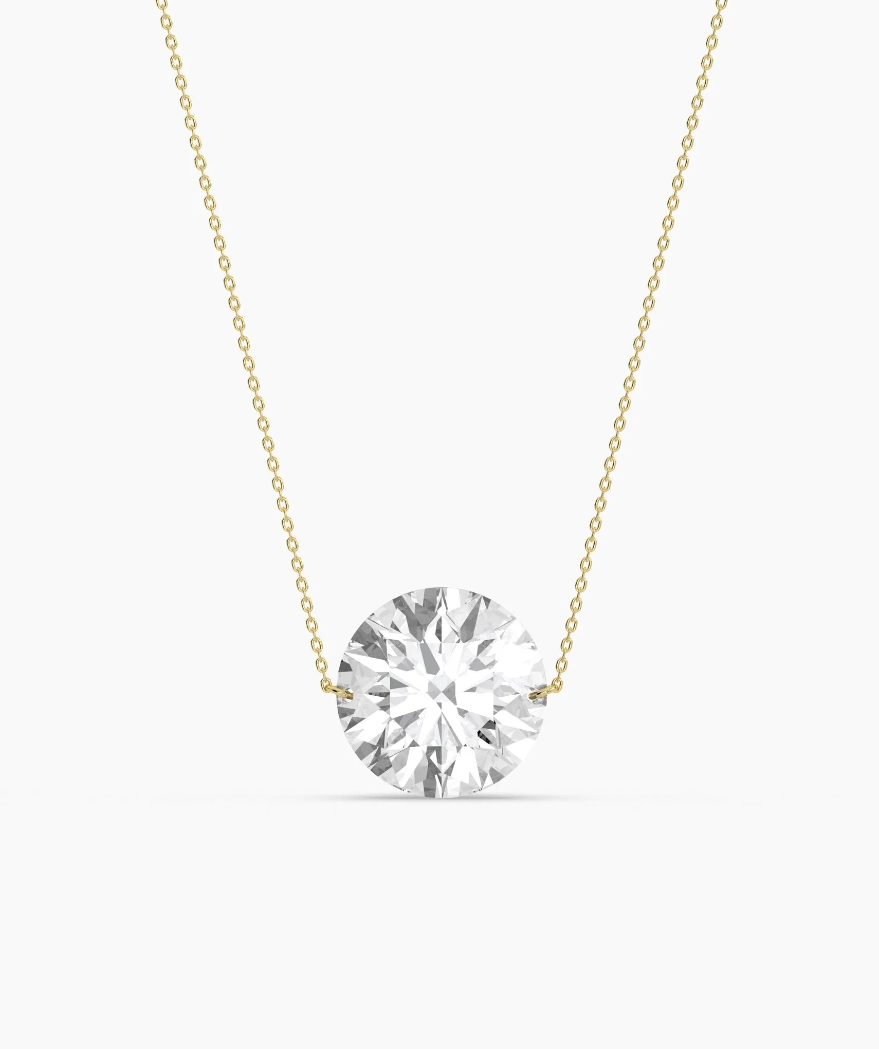 Classic Round-Cut Diamond Necklace