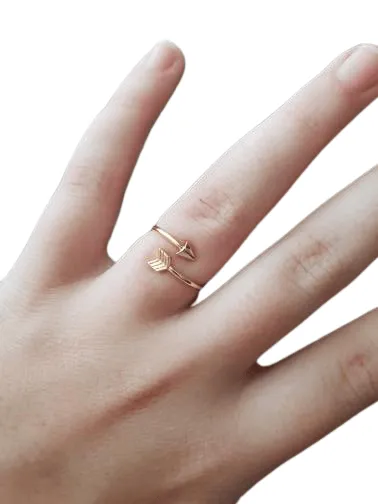 Classical Arrow Ring For Women Adjustable Engagement Wedding Gift Jewelry