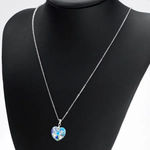 Clear Heart Necklace