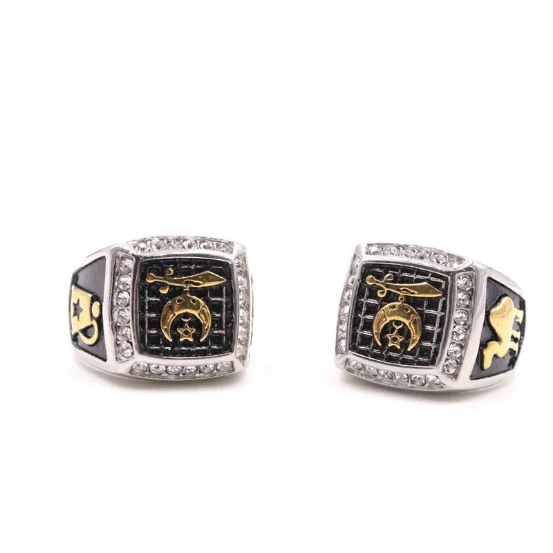 Crescent Moon Camel Masonic Rings for Women