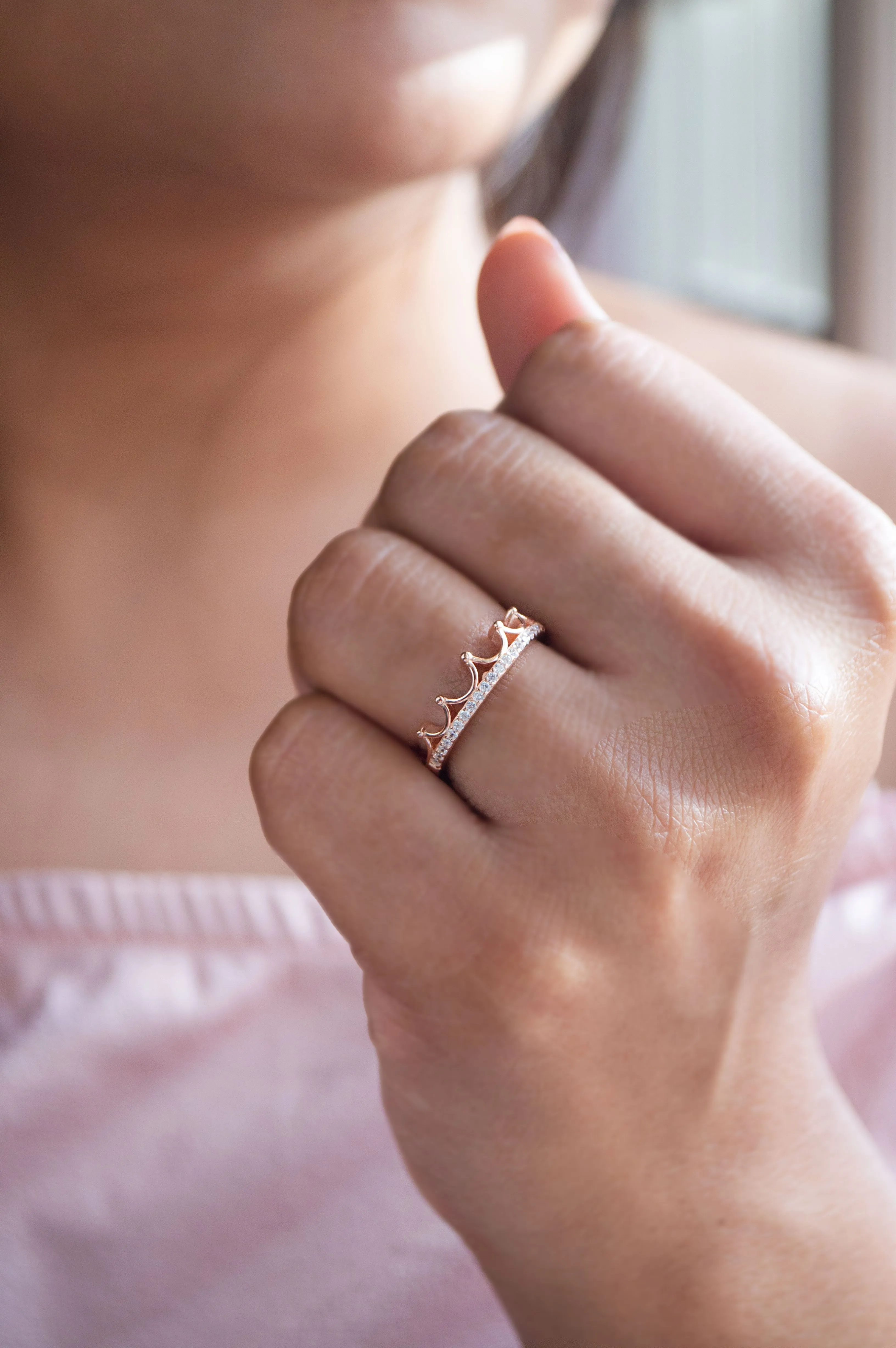 Crown Sterling Silver Ring