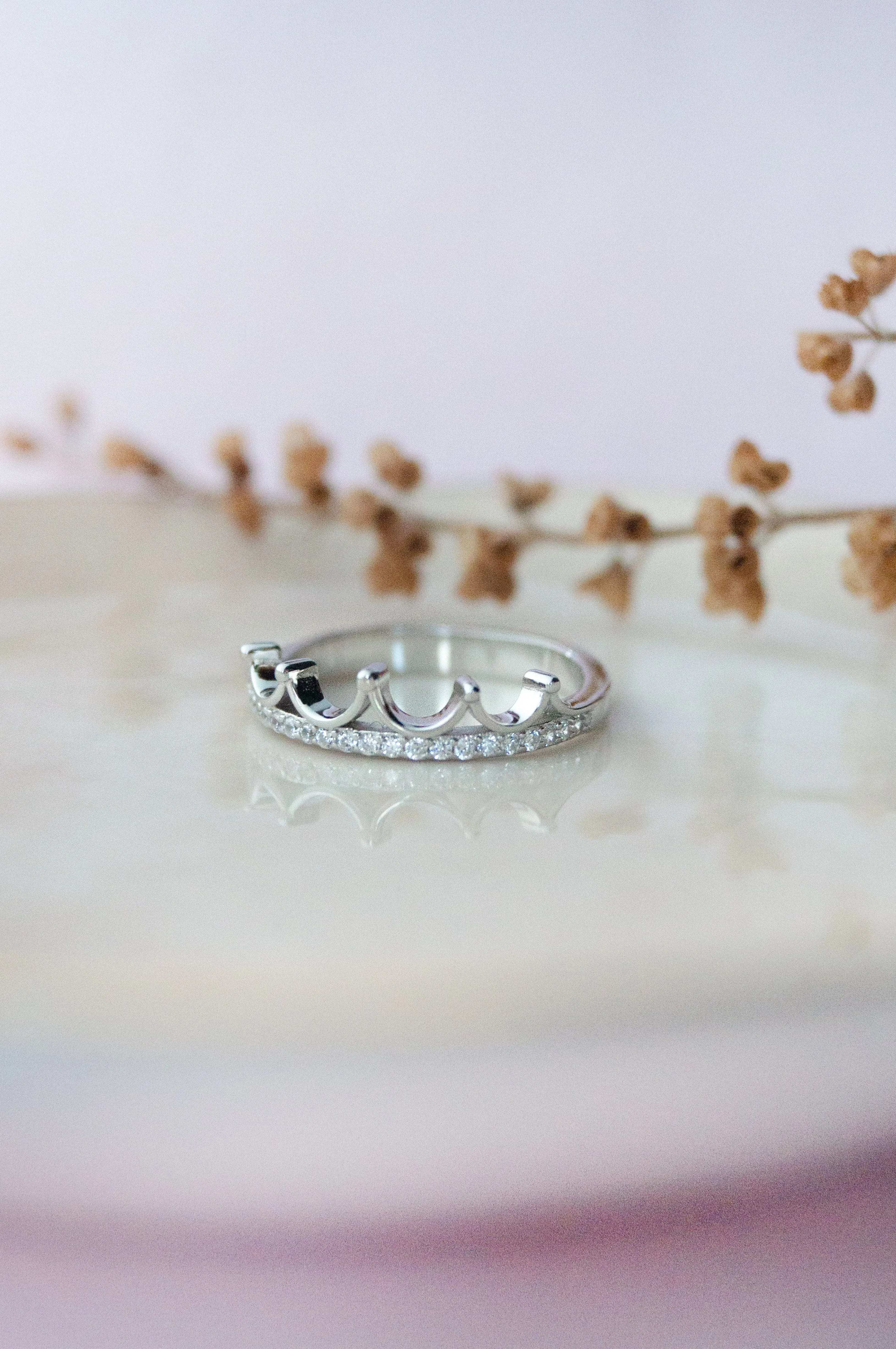 Crown Sterling Silver Ring