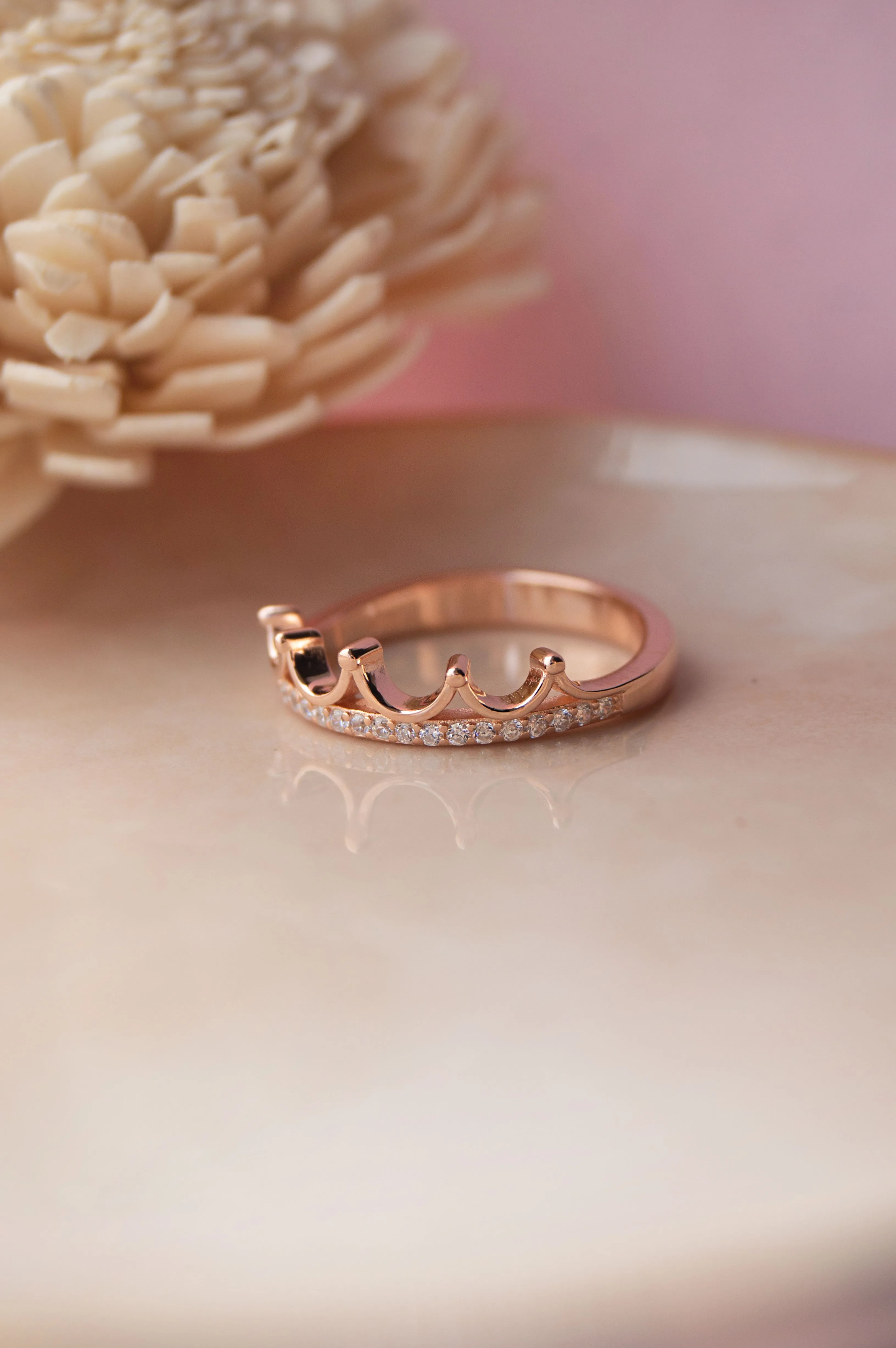 Crown Sterling Silver Ring