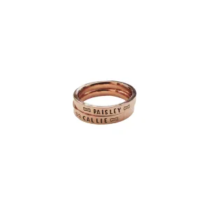 Custom Hand Stamped Name Ring