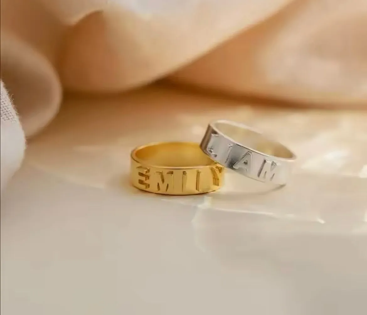 Custom Name Ring