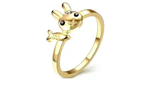 Cute Rabbit And Fish Ziron Rings For Women
