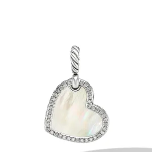 David Yurman DY Elements Heart Amulet with Mother of Pearl and Pave Diamonds