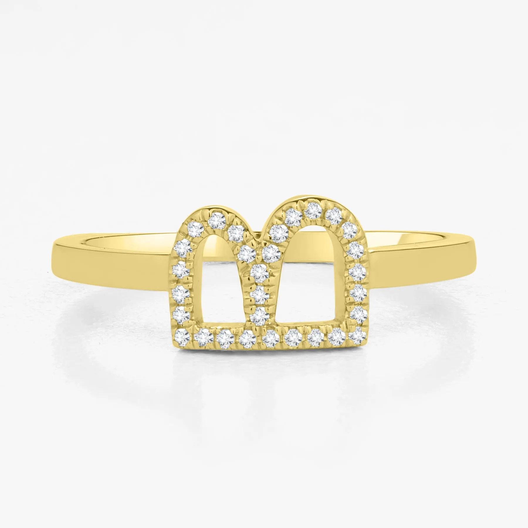 Diamond Initial Stacking Ring