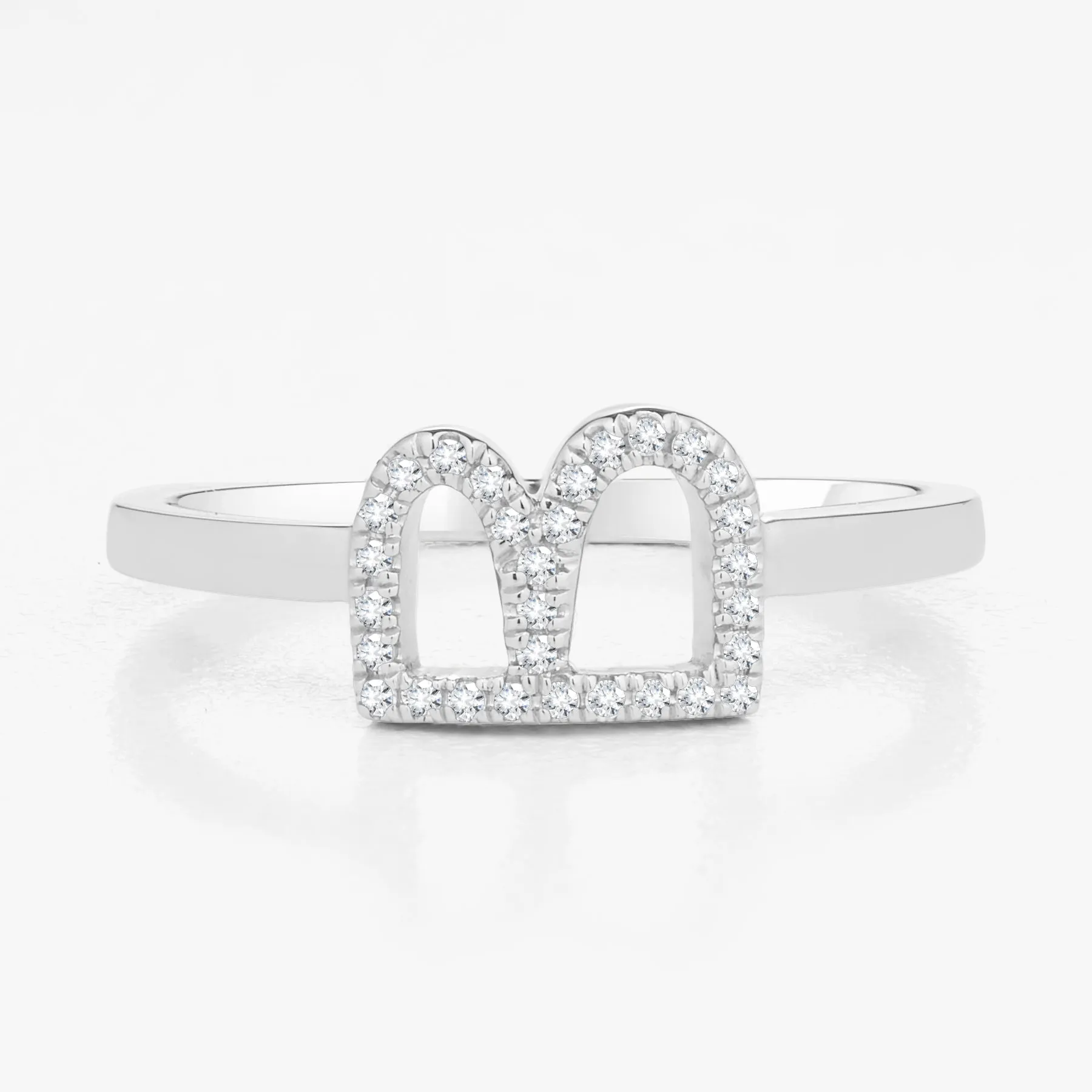 Diamond Initial Stacking Ring