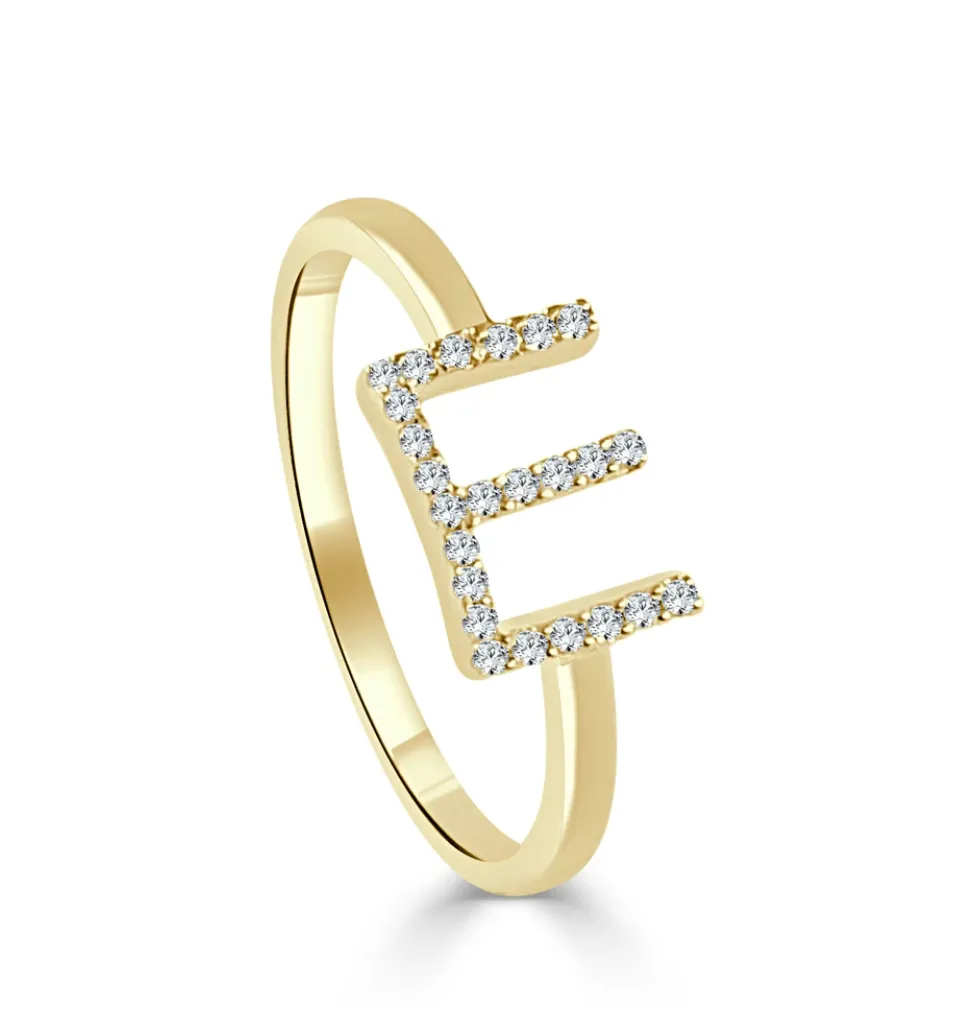Diamond Initial Stacking Ring