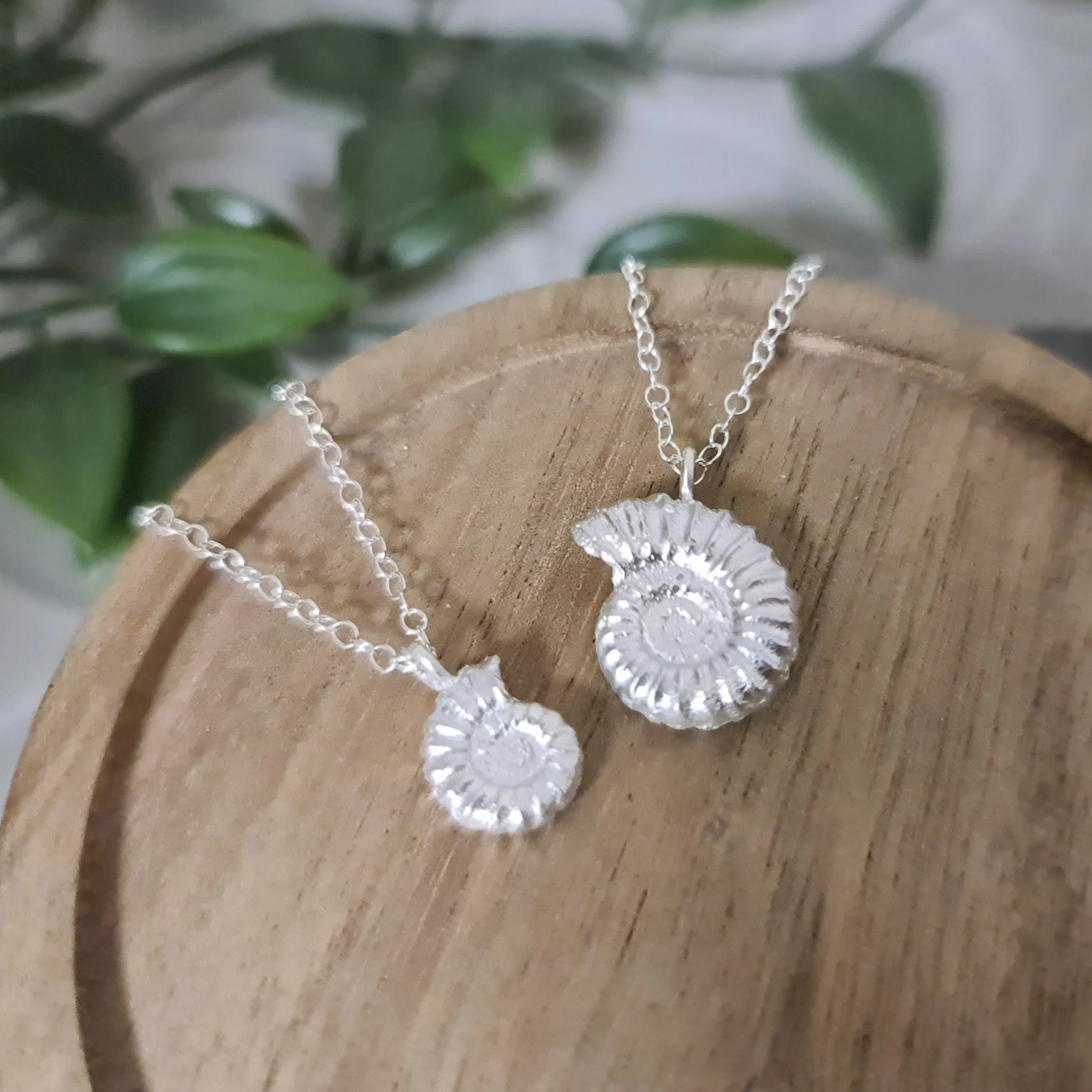 Dorset Ammonite Pendant - two sizes available