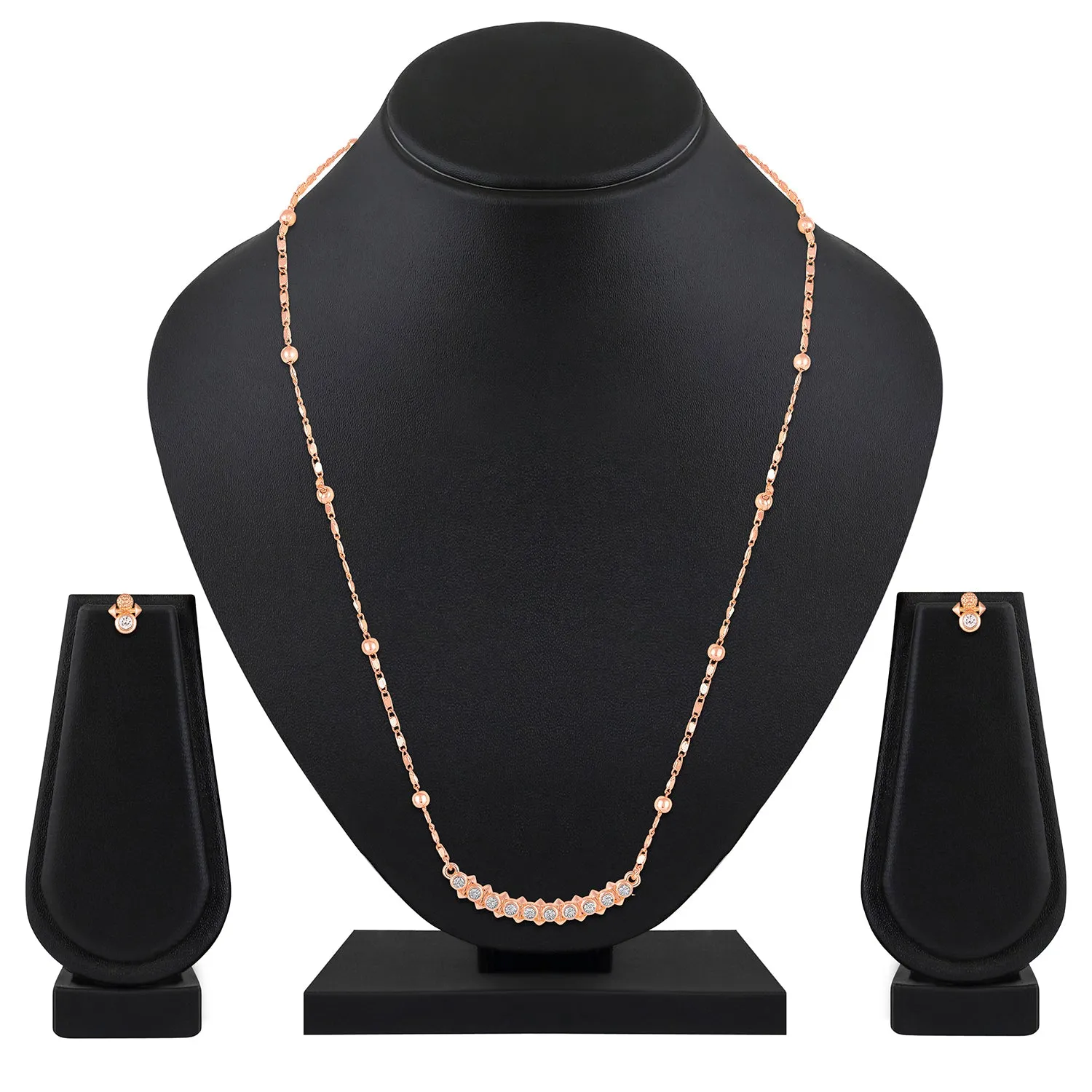 Dual Side Spikes Pendant Set