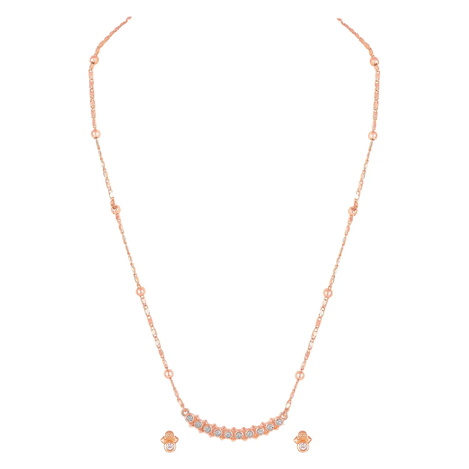 Dual Side Spikes Pendant Set