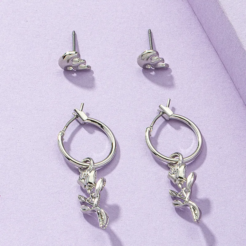 Eastern Blossom Earrings - Stylish Women's Metal Ear Accessories from Planderful Collection
