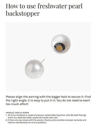 Elegant Baroque Pearl Earrings WE00834