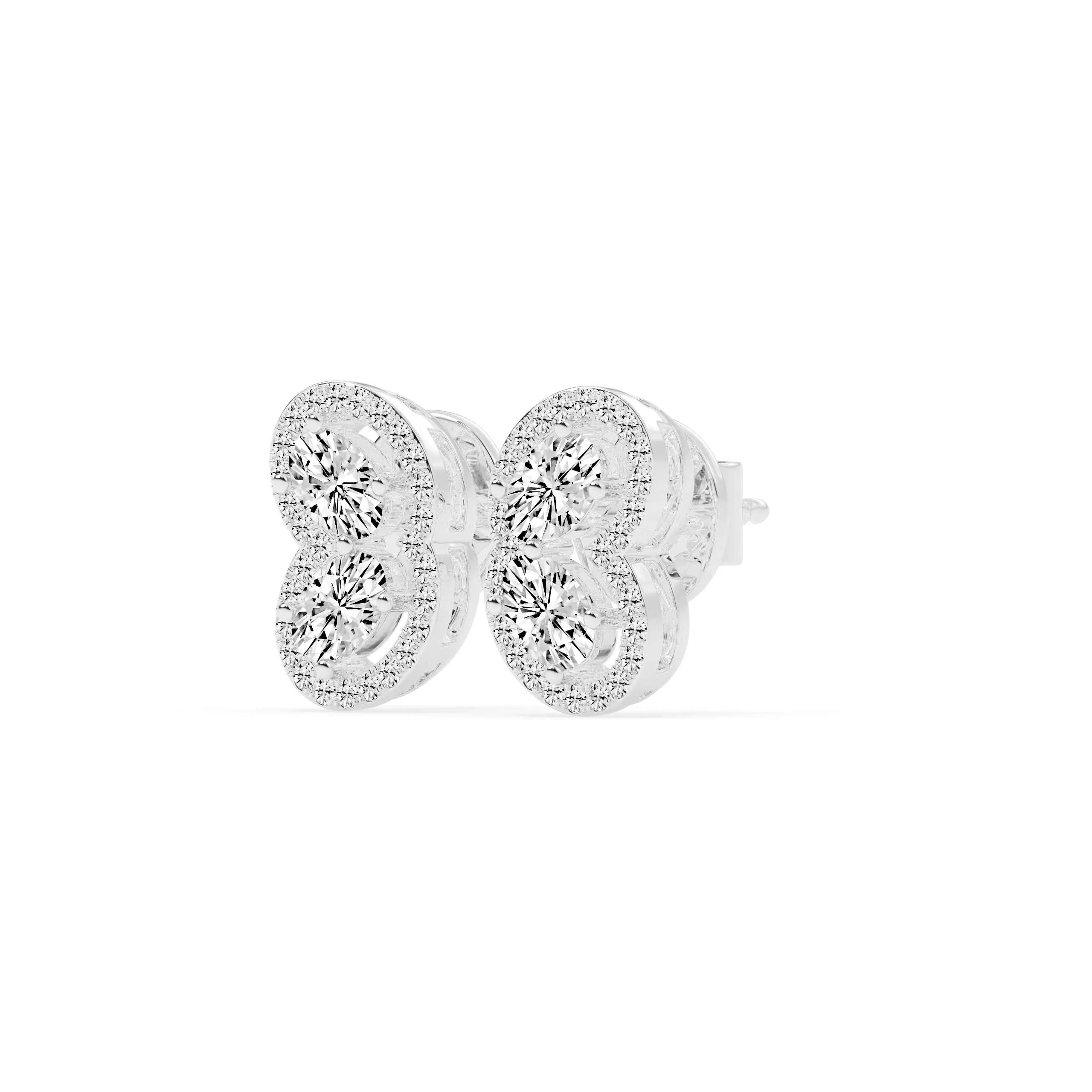 Elegant Crystal Gold Earrings