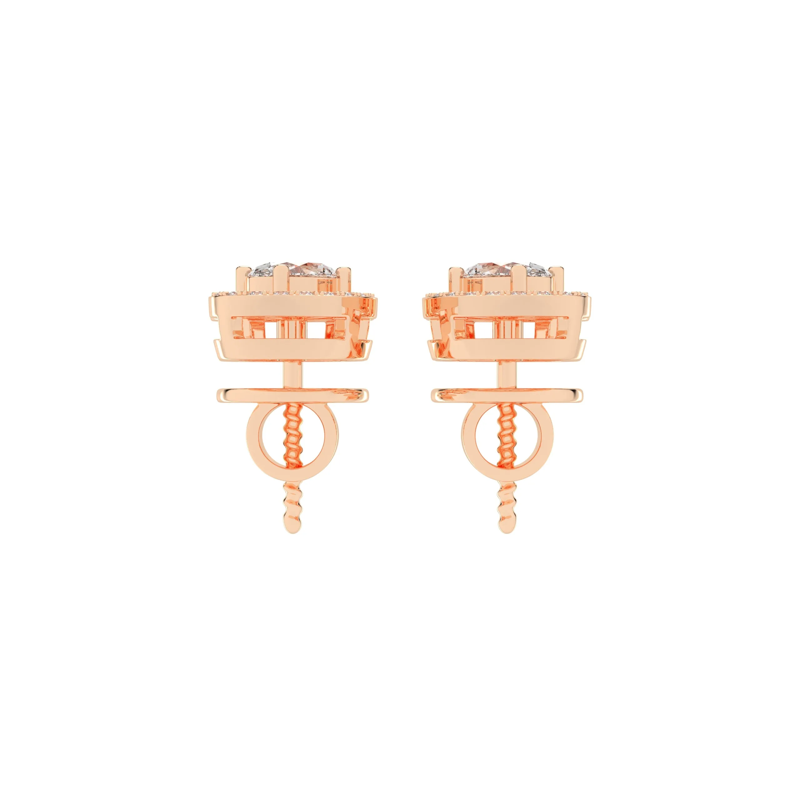 Elegant Crystal Gold Earrings