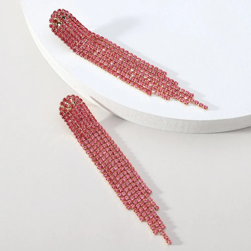 Elegant Fashion Tassel Hanging Dangle Earrings For Women