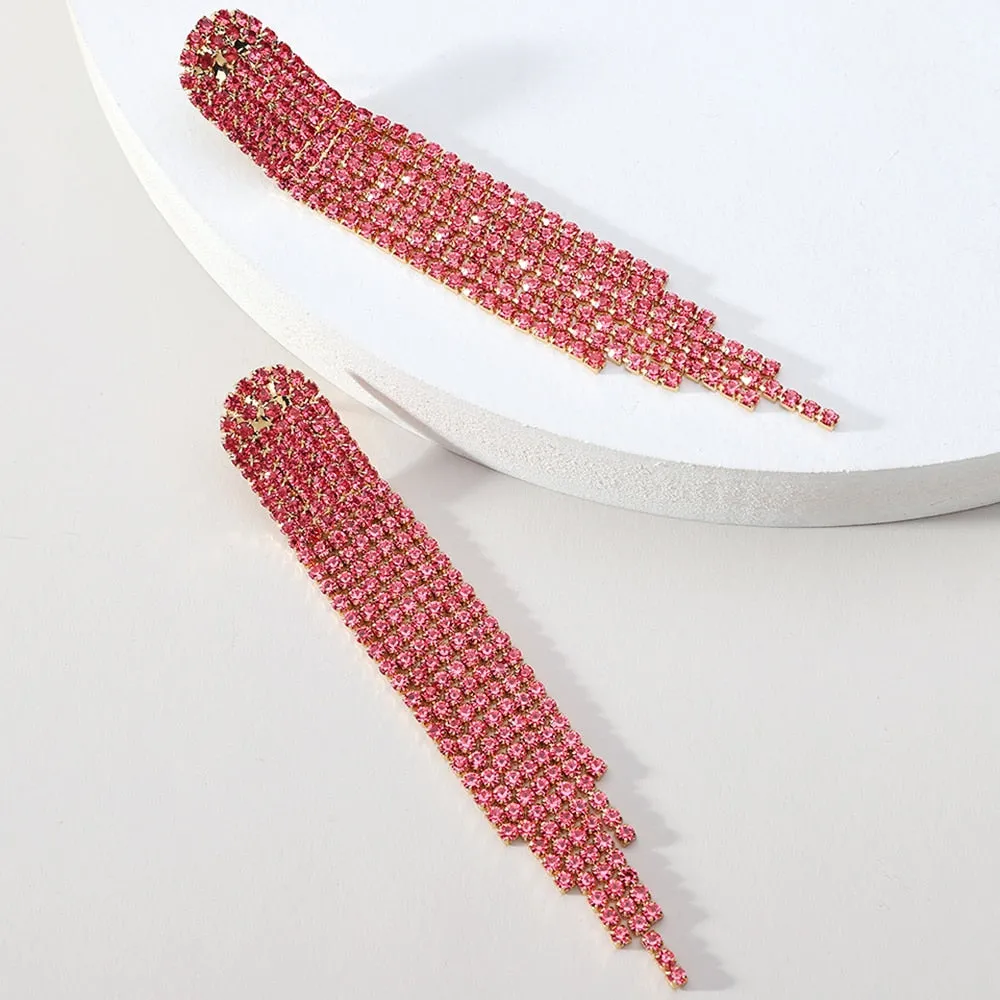 Elegant Fashion Tassel Hanging Dangle Earrings For Women