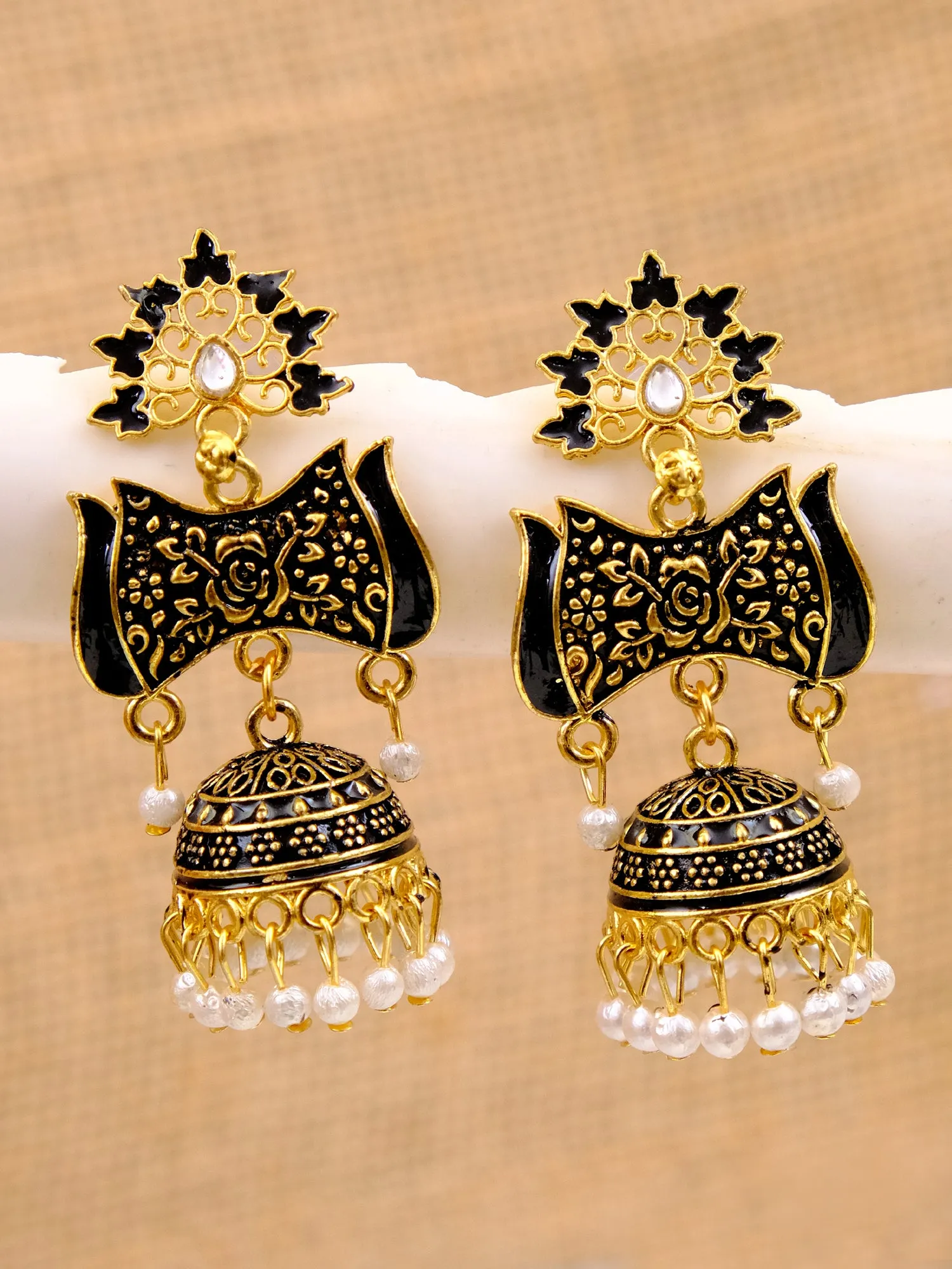 Elegant Meenakari Jhumka Earrings for Women & Girls New Design