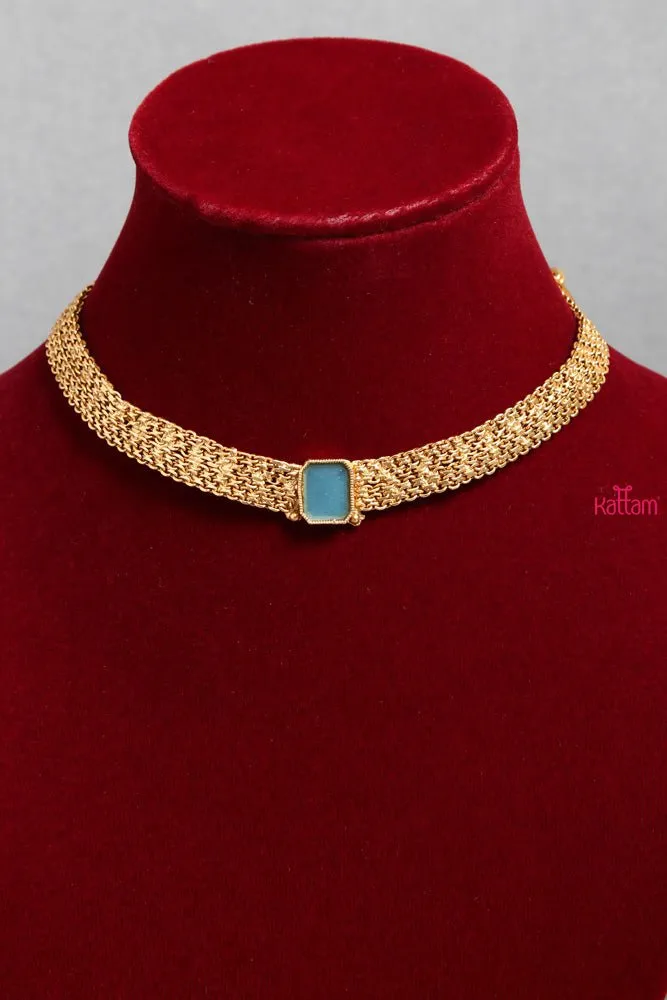 Elegant pastle Green  Stone Choker