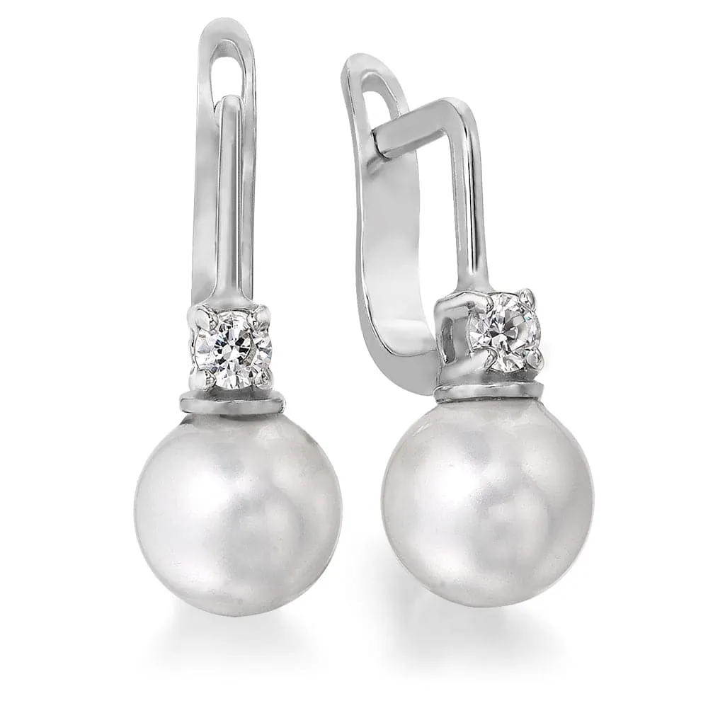 Elegant Pearl Drop Earrings