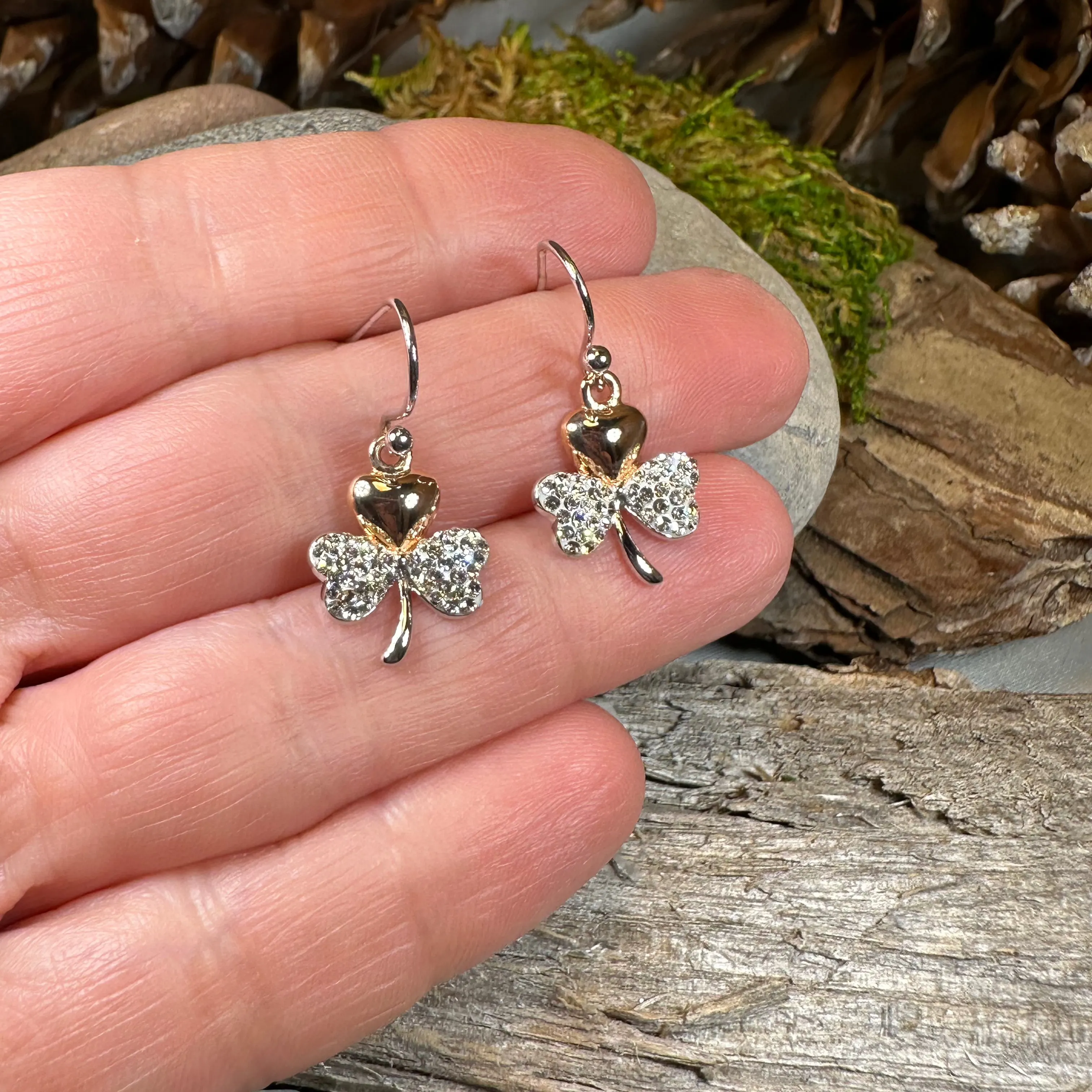 Elegant Shamrock Earrings