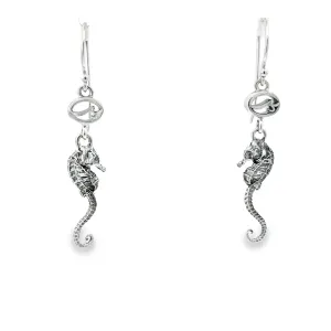 Elegant Silver Seahorse Earrings