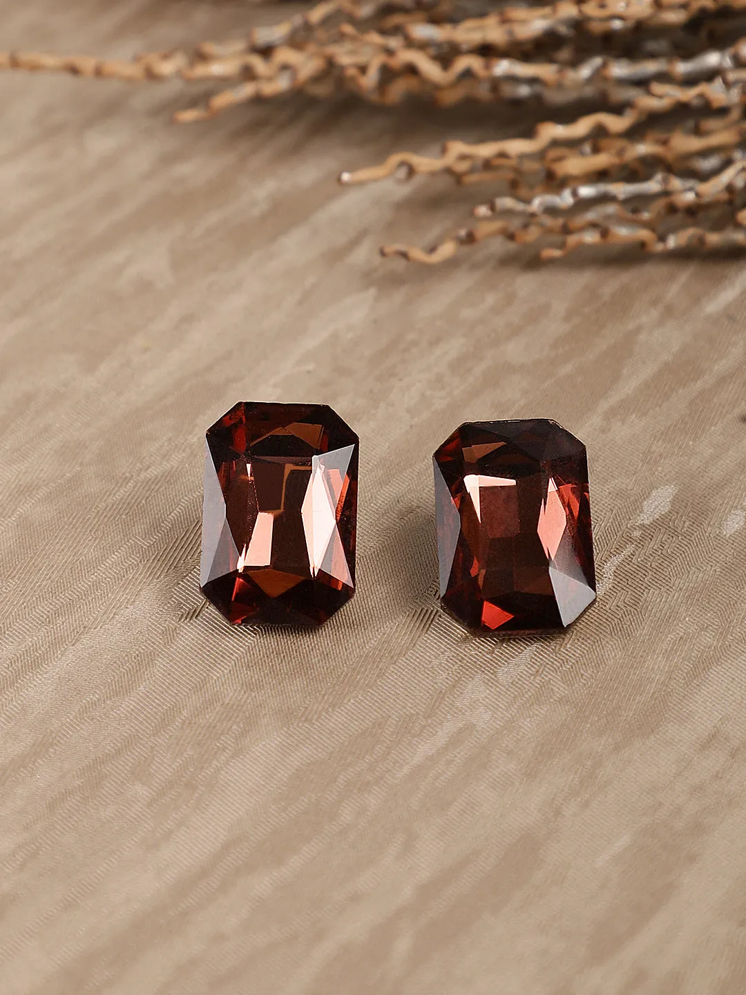 Elegant Solitaire Crystal Stud Earrings