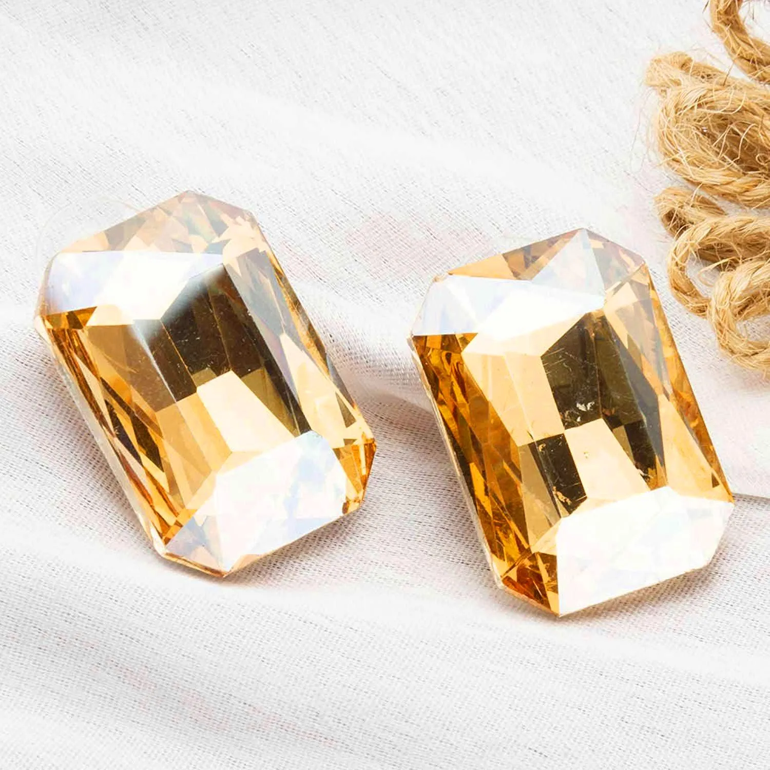 Elegant Solitaire Crystal Stud Earrings