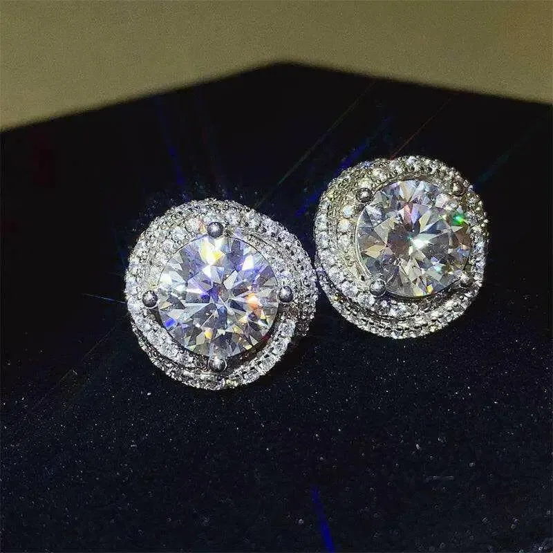 Elevate Your Style with 6 Carat Moissanite Sterling Silver Earrings