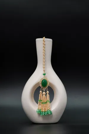 Emerald & Pearl Drops Necklace