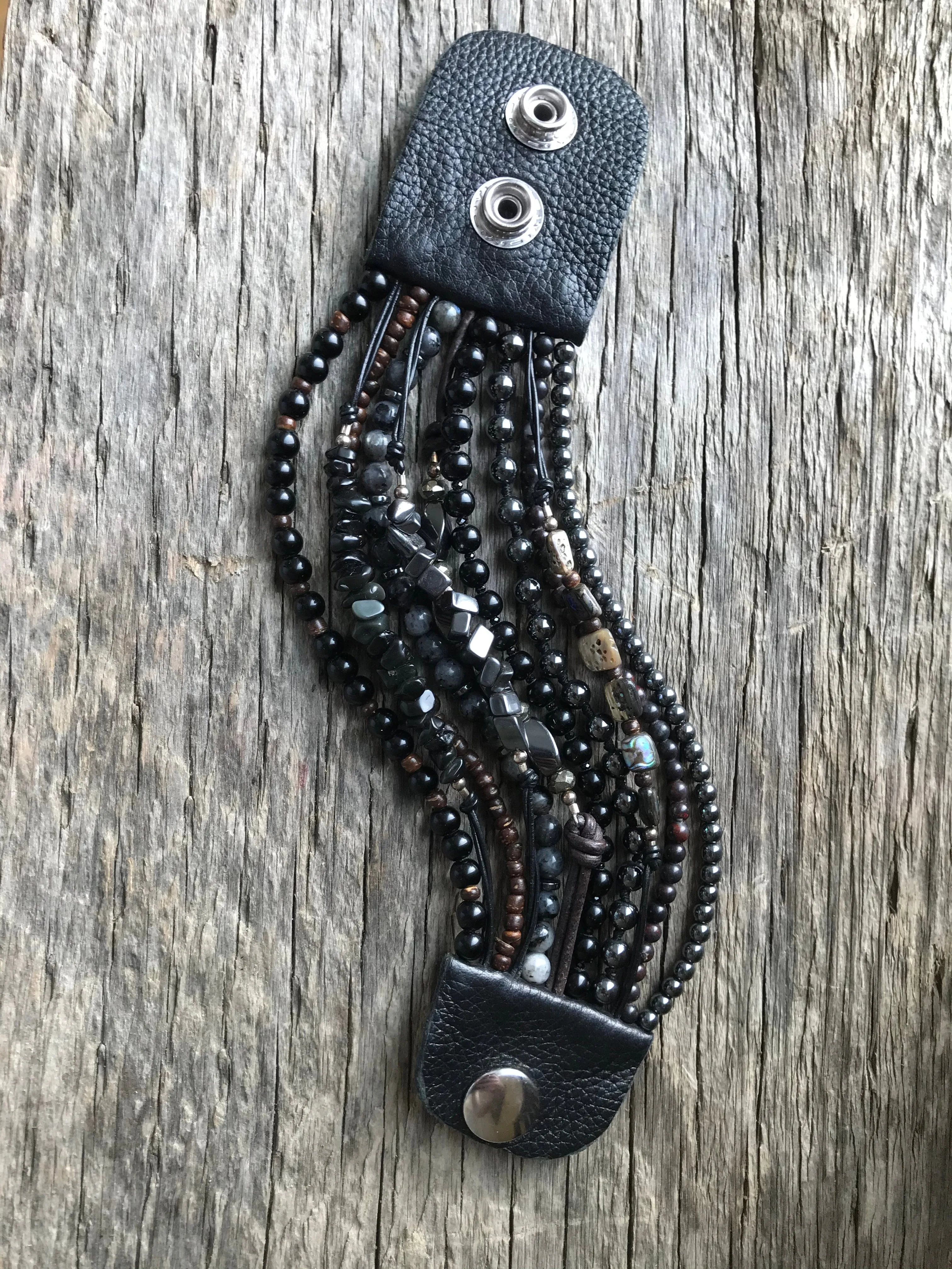 Erica Bracelet in Black Gemstones