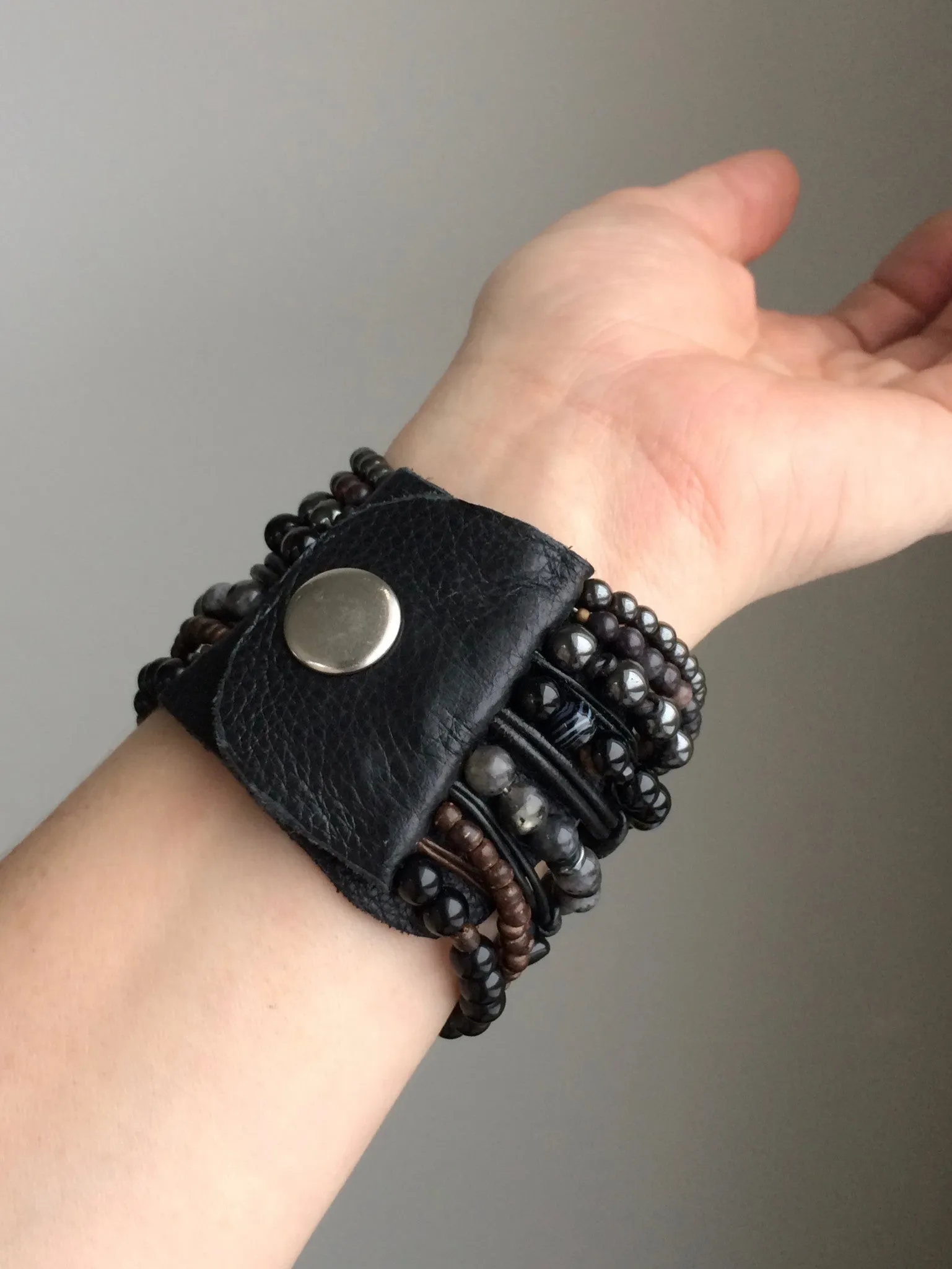 Erica Bracelet in Black Gemstones