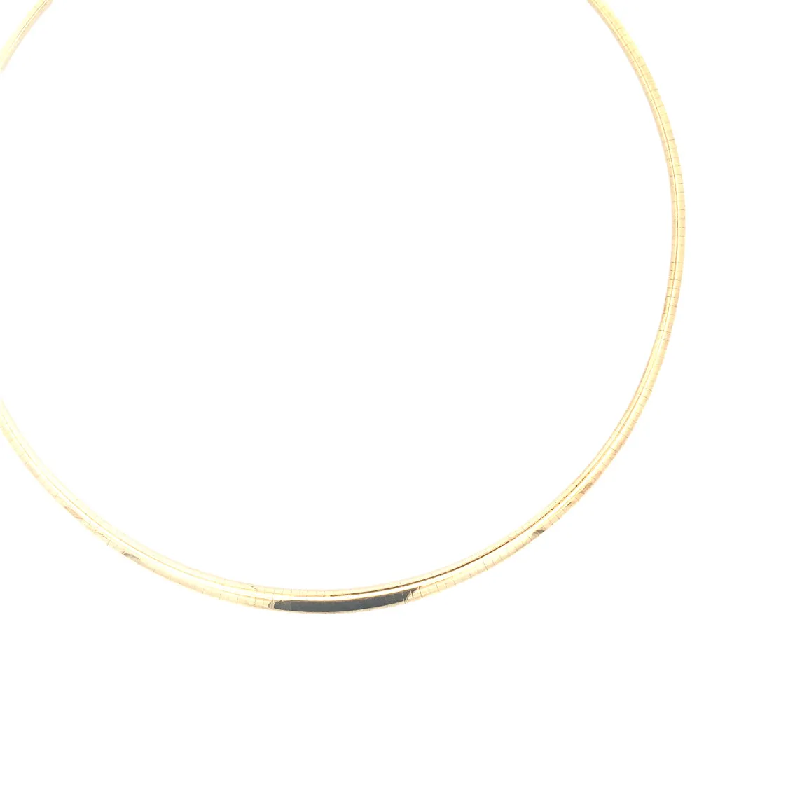 Estate Yellow Gold Omega Necklace
