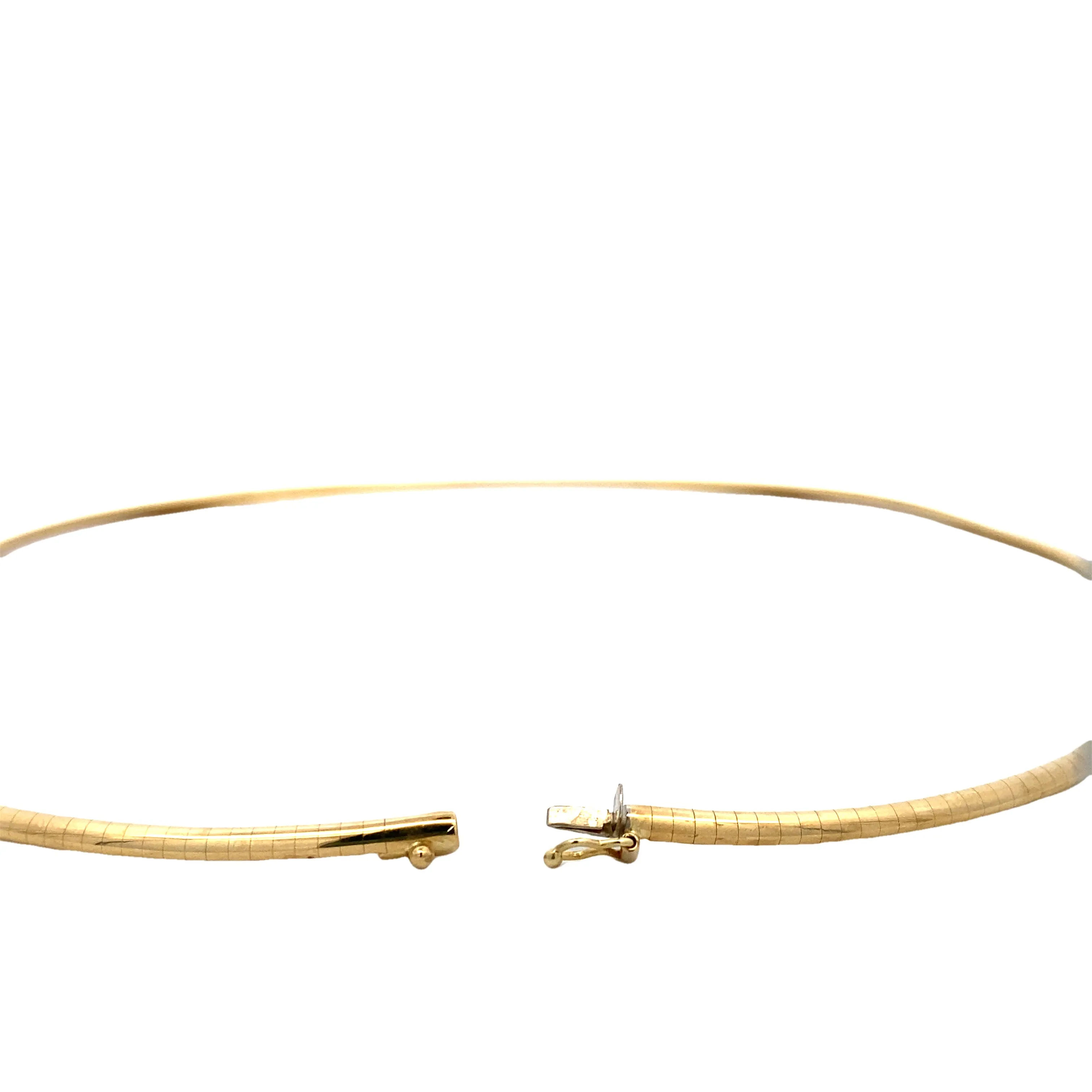 Estate Yellow Gold Omega Necklace