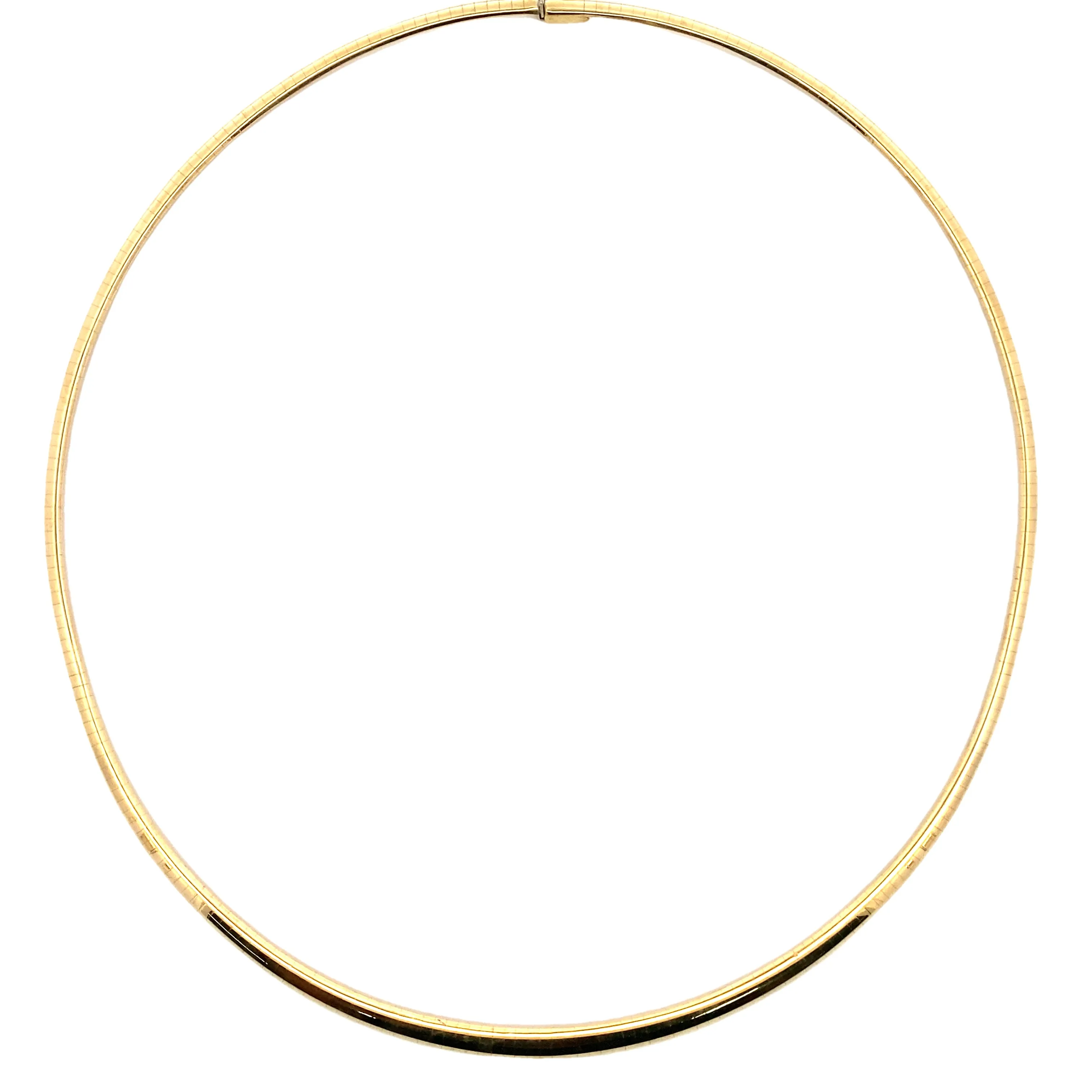 Estate Yellow Gold Omega Necklace