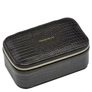 Estella Bartlett Treasure Me Mini Jewellery Box - Black Croc
