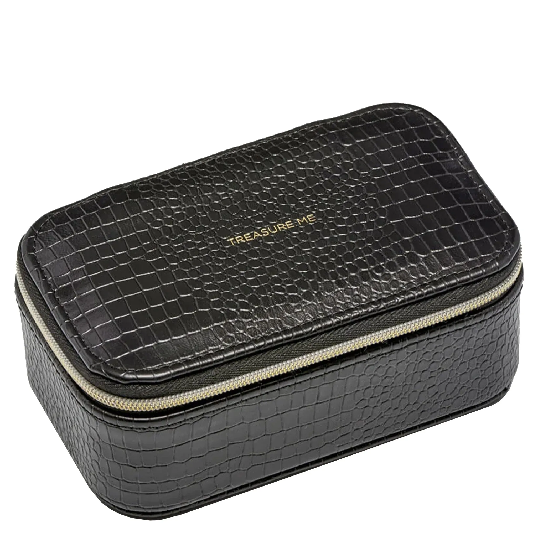 Estella Bartlett Treasure Me Mini Jewellery Box - Black Croc