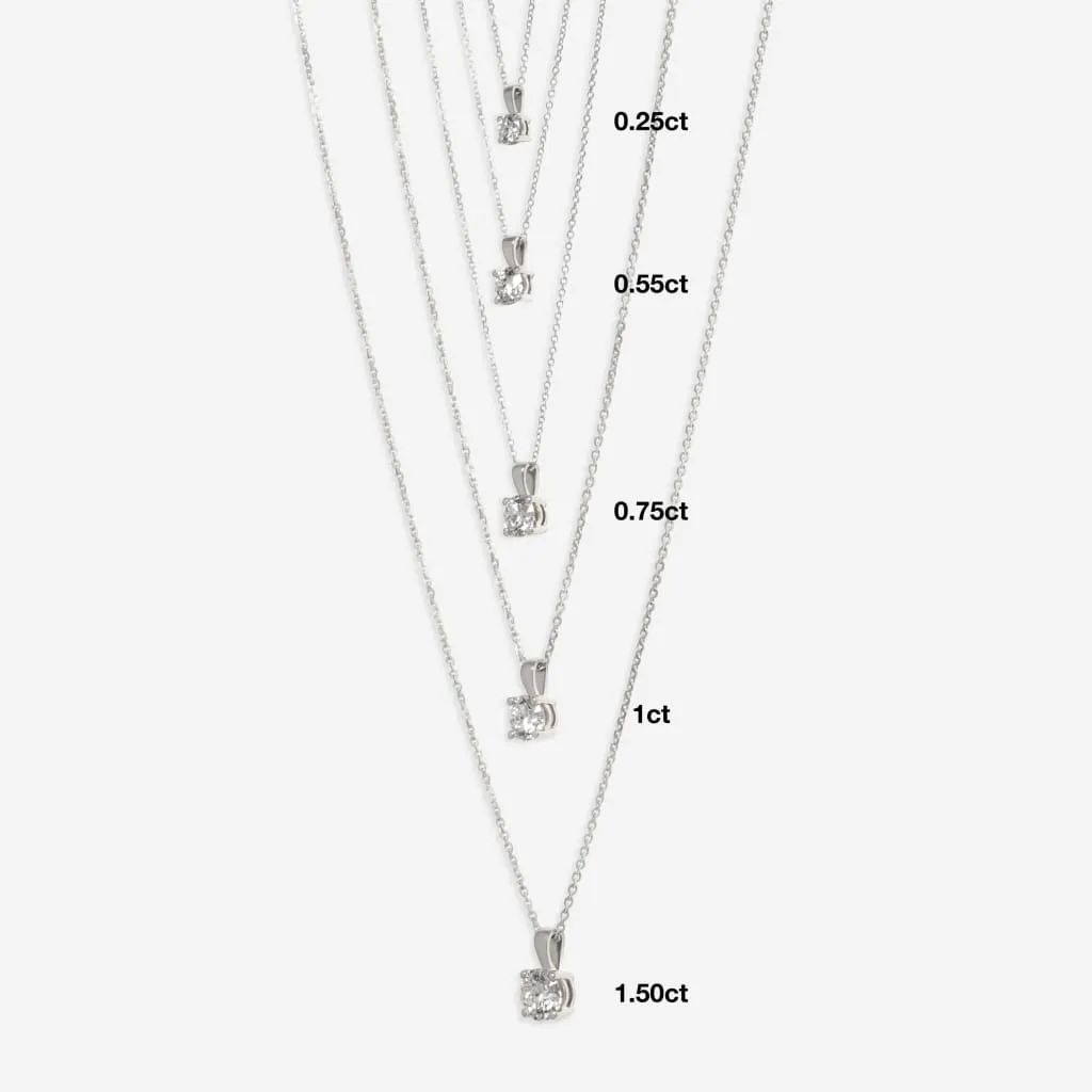 Eve - Lab Grown Diamond Necklace 0.50ct | 18ct Gold