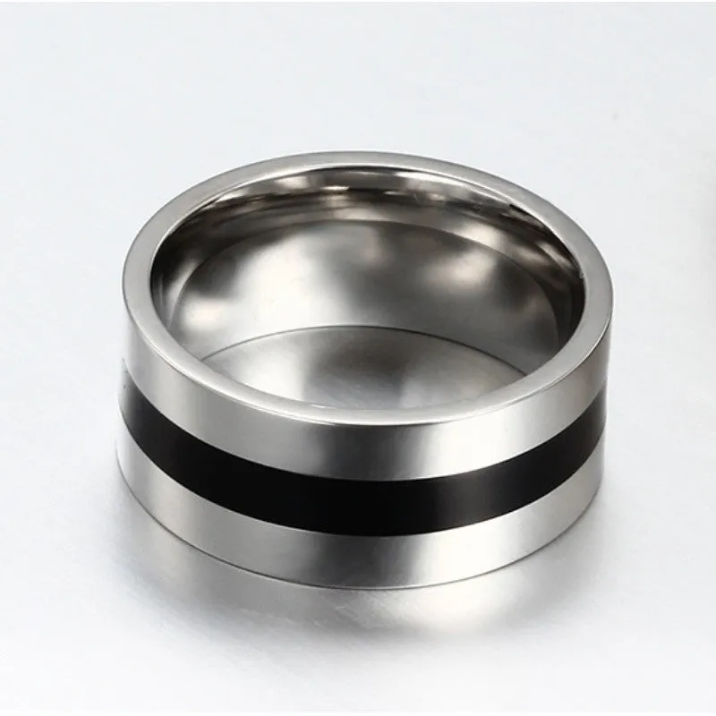 Fashion Men's Titanium Steel Finger Rings Men's Party Jewelry Wedding Engagement Rings