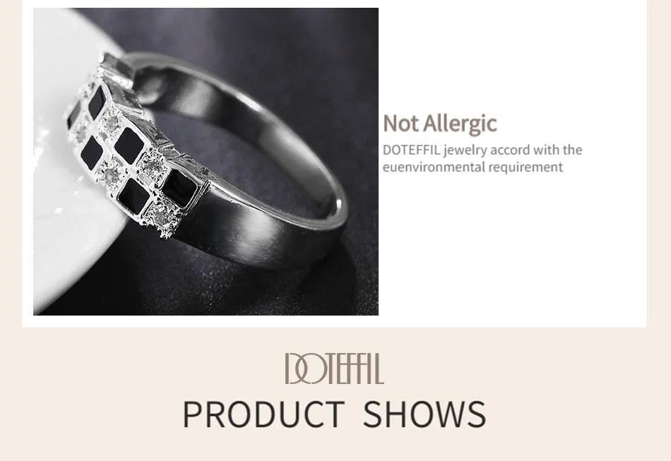 Fashion Silver Cube AAA Zircon Ring